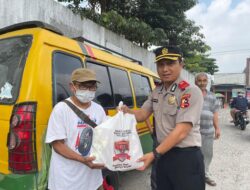 Serdik Kompol Jecson R Hutapea Bagikan Sembako Disela Pendidikan