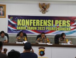 Polres Bangka Gelar Press Release Akhir Tahun