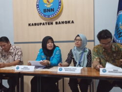 BNNK BANGKA GELAR PRESS RELEASE PENCAPAYAN KERJA TAHUN 2022