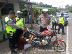 Polres Bangka Menghimbau Tertib Berlalu Lintas Kepada Pengguna Jalan