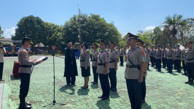 Upacara Sertijab Perwira Polres Bangka