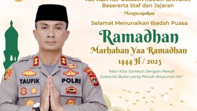Kapolres Bangka Menghimbau Kepada Masyarakat Selalu Menjaga Keamanan dan Ketertiban Selama Bulan Puasa
