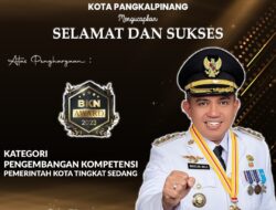 Pemkot Pangkalpinang Kembali Raih Penghargaan Tingkat Nasional, Kali Ini BKN Award Tahun 2023 Kategori Pengembangan Kompetensi