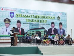 Lepas Calon Jemaah Haji Kep. Babel Kloter 8, Pj. Gubernur Suganda Pesankan Hal Ini