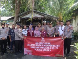 Purnawirawan Polri Dapat Bansos Dari Polres Bangka