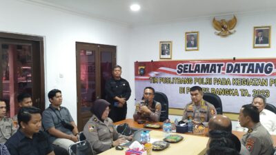 Polres Bangka Terima Kunjungan Puslitbang Polri