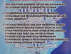 Satlantas Polres Bangka Memberikan Pelayanan Prima Bagi Masyarakat