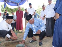 Bersama Para Tokoh-tokoh, Pj Gubernur Melakukan Peletakan Batu Pertama Pembangunan Masjid Ar Rohim