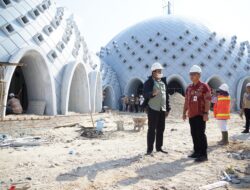 Sekda Mie Go Tinjau Pembangunan Masjid Agung Kubah Timah