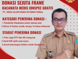 Camat Bakam dan PT.MGI Terus Kampanyekan Gerakan Donasi Sejuta Frame Kacamata Medis Secara gratis