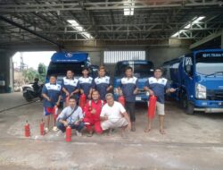 PT. Telaga Timur Persada Bersama Damkar Kota Pangkalpinang, Gelar Simulasi Kebakaran