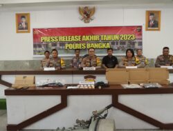 Polres Bangka Gelar Pers Release Akhir Tahun 2023