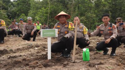 Kapolres Bangka ; Penanaman Pohon Semoga Bermanfaat untuk Masyarakat