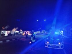 Sat lantas Polres Bangka Lakukan Patroli Bleu Light