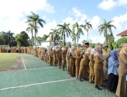 PJ Gubernur Pimpin Apel Hari Pertama Masuk Kerja