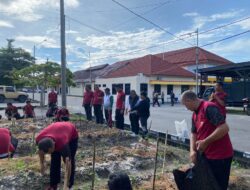 Polres Bangka Lakukan Penanaman Cabe Dalam Ketahanan Pangan