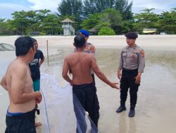 Sat Polairud Polres Bangka Lakukan Patroli Pantai dan Berikan Himbauan Kamtibmas