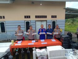 Polres Bangka Back Up Dit Polairud Polda Bangka Belitung atas Penangkapan dan Penindakan Terhadap Gudang Penyeludupan Benih Lobster