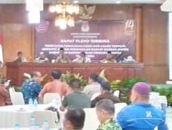 Rapat Pleno Terbuka Penetapan   Perolehan Kursi dan Calon Terpilih Anggota DPRD Kabupaten Bangka 