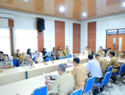 Rapat Pembahasan Substansi Rancangan RTRW atau Rencana Tata Ruang Wilayah Kota Pangkalahun 2024-2044 di Ruang Pertemuan Dinas PUPR