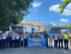 Sat Lantas Polres Bangka bersama Dishub Provinsi Bangka Belitung dan Dishub Bangka serta PT.Jasa Raharja Lakukan Sosialisasi serta Edukasi Budaya Tertib Berlalu Lintas