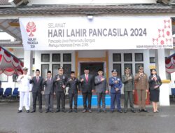 Peringatan Hari Lahir Pancasila tahun 2024 di Lapangan Upacara Kantor Bupati Belitung