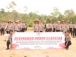 Polres Bangka Lakukan penanaman Pohon 