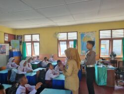 Memberikan Edukasi dan Sosialisasi Kepada Pelajar sejak Usia Dini, Sat Lantas Polres Bangka Menjadi Irup Upacara