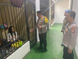 Tingkatkan Kewaspadaan dan Disiplin, Kapolres Bangka Cek Ruang Tahanan