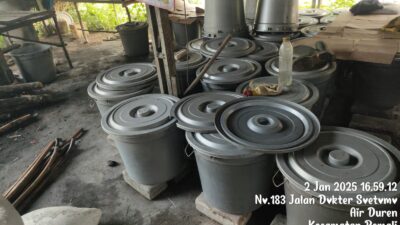 AF Diduga Pemilik Penyulingan Arak Di Desa Air Duren