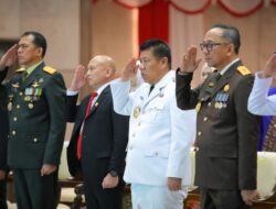 Gubernur Hidayat Arsani Ikuti Upacara Detik-Detik Proklamasi Bersama Forkopimda Secara Virtual 