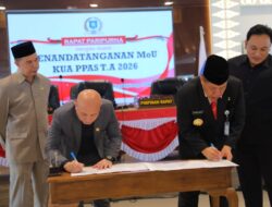 Gubernur Hidayat Bersama Ketua DPRD Babel Teken MoU KUA PPAS Tahun 2026 