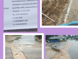 Warga Protes! Galian Pipa di Jalan Kampak–Kulan Pangkalpinang Bikin Jalan Tambah Rusak