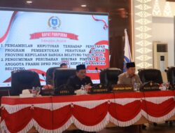 DPRD Babel Sahkan Perubahan Susunan Pimpinan Fraksi