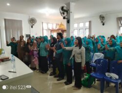 Tim Penggerak PKK Kecamatan Girimaya Menggelar Pelatihan Pembuatan Batik Dengan Metode Shibori 