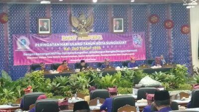 DPRD Bangka Gelar Rapat Paripurna HUT ke-260 Kota Sungailiat, Usung Tema “Bangun Bangka dengan Harmoni”