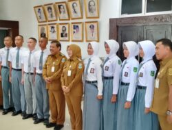 Wali Kota Pangkalpinang Terima Audiensi 8 Anggota Paskibraka Calon Tingkat Provinsi
