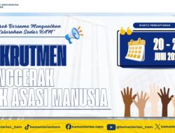 Kementerian Hak Asasi Manusia RI Membuka Rekrutmen Penggerak di Desa/Kelurahan/Kampung Sadar HAM