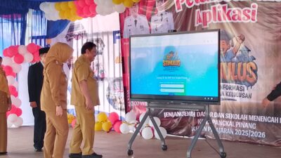 Walikota Saparudin Luncurkan Aplikasi “Stimulus” dan Apresiasi Festival Budaya Nusantara di SMPN 10 Pangkalpinang