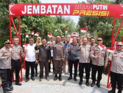 Polda Kep. Bangka Belitung Resmikan Jembatan Merah Putih Presisi di Desa Air Ruay
