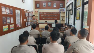 Tingkatkan Pengetahuan dan Profesionalisme Personel, Polres Bangka Gelar Latihan Call Center 110