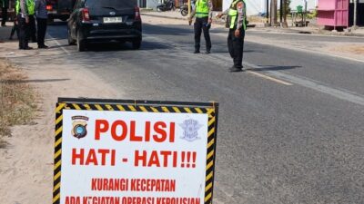 Satlantas Polres Bangka Tindak 19 Pelanggar Lalu Lintas, Empat Sepeda Motor Diamankan