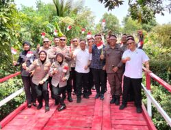 Bupati Bangka Fery Insani Resmikan Jembatan Merah Putih Desa Air Ruai Pemali   