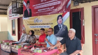 Anggota DPRD Babel Imelda dan Imam Wahyudi Serap Aspirasi Warga Desa Karya Makmur